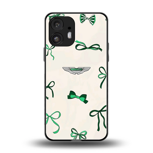 AM X Bows back phone cover | glass case for nothing phone 2