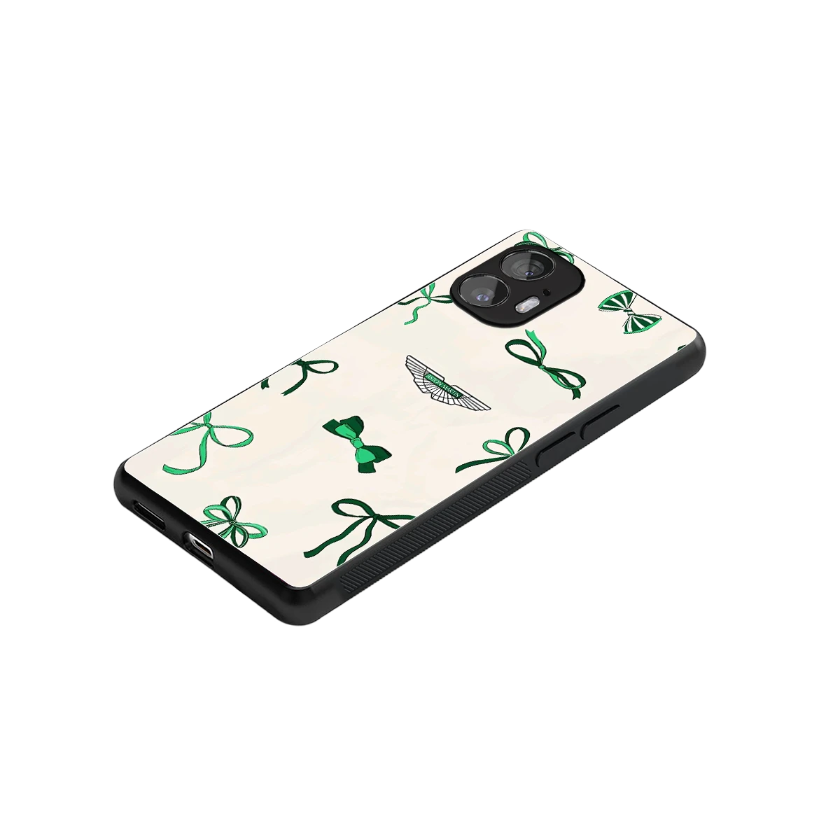 AM X Bows stylish phone case for nothing phone 2 | glossy glass and slim fit