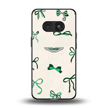 AM X Bows back phone cover | glass case for nothing phone 2a