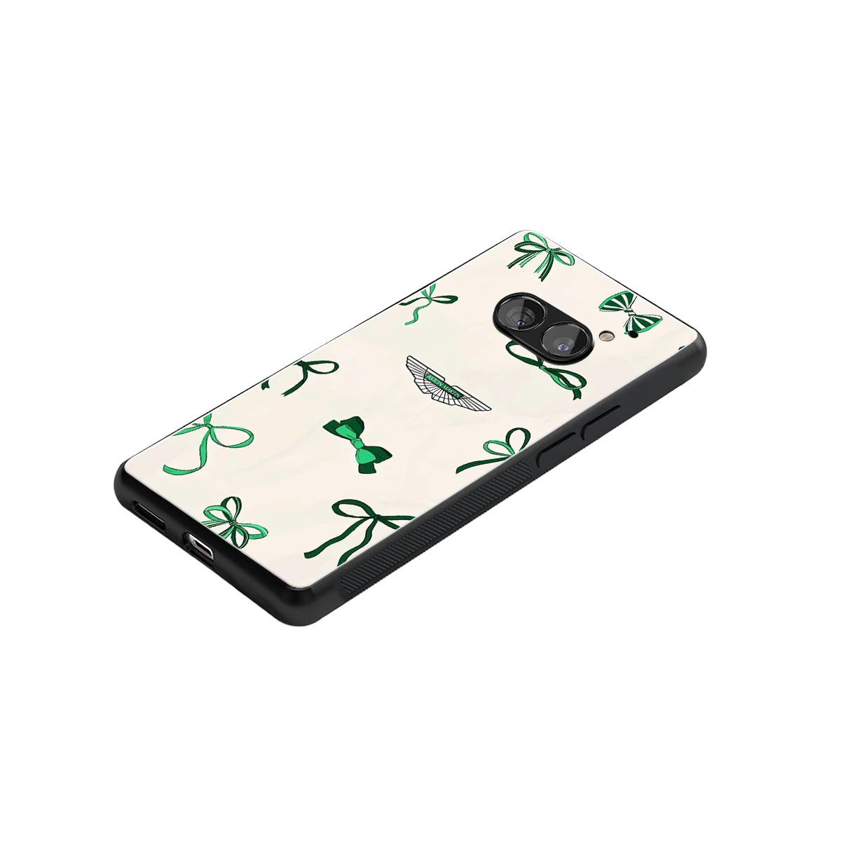 AM X Bows stylish phone case for nothing phone 2a | glossy glass and slim fit