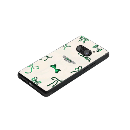 AM X Bows stylish phone case for nothing phone 2a | glossy glass and slim fit