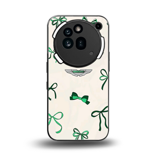 AM X Bows back phone cover | glass case for nothing phone 3a pro