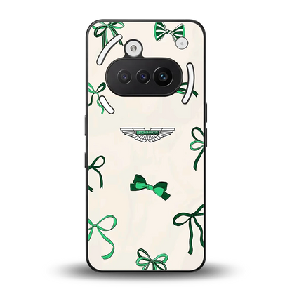 AM X Bows back phone cover | glass case for nothing phone 3a