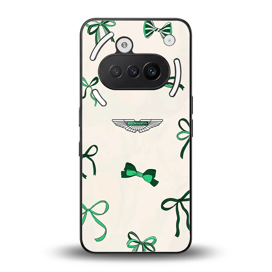 AM X Bows back phone cover | glass case for nothing phone 3a
