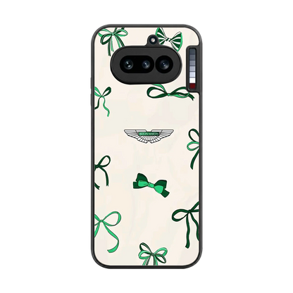 AM X Bows back phone cover | glass case for nothing phone 4a