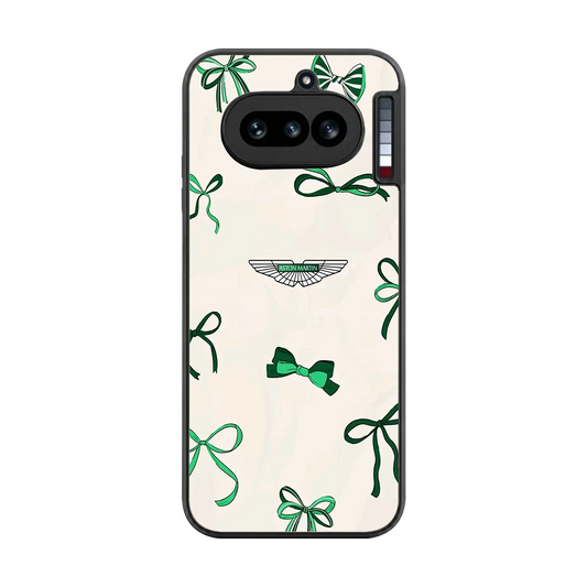 AM X Bows back phone cover | glass case for nothing phone 4a