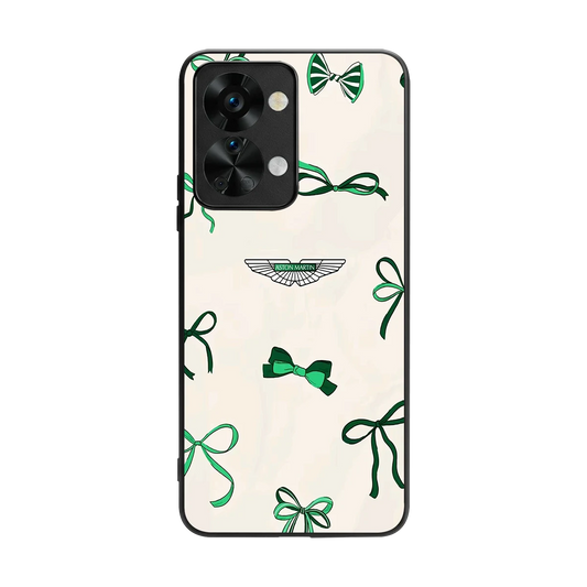 AM X Bows back phone cover | glass case for oneplus nord 2t