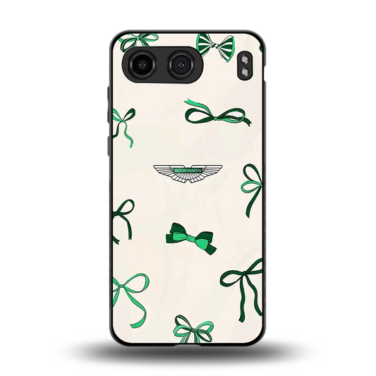 AM X Bows back phone cover | glass case for oneplus nord 4