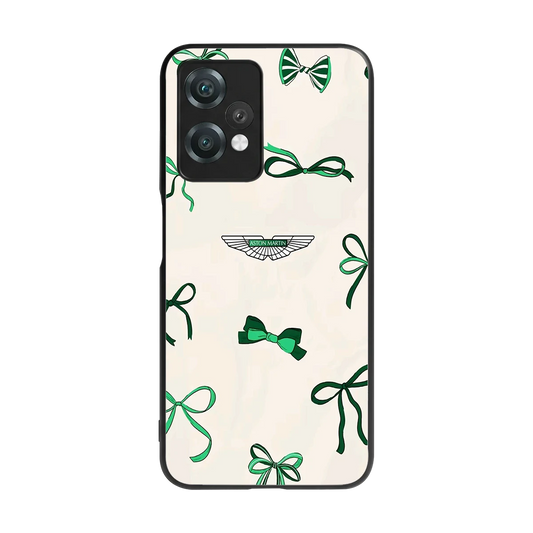 AM X Bows back phone cover | glass case for oneplus nord ce 2 lite