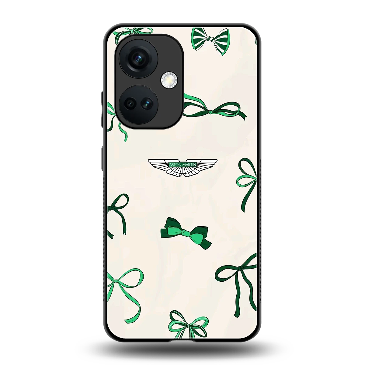 AM X Bows back phone cover | glass case for oneplus nord ce 3