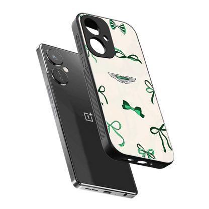 AM X Bows sleek oneplus nord ce 3 cover with tempered glass back and TPU edges