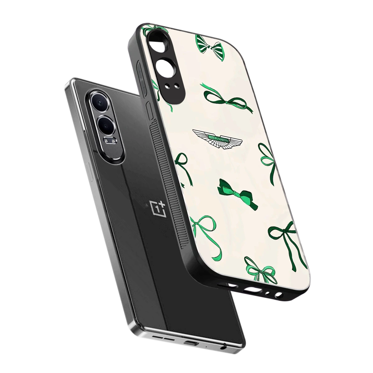 AM X Bows sleek oneplus nord ce 4 lite cover with tempered glass back and TPU edges