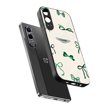 AM X Bows sleek oneplus nord ce 4 lite cover with tempered glass back and TPU edges