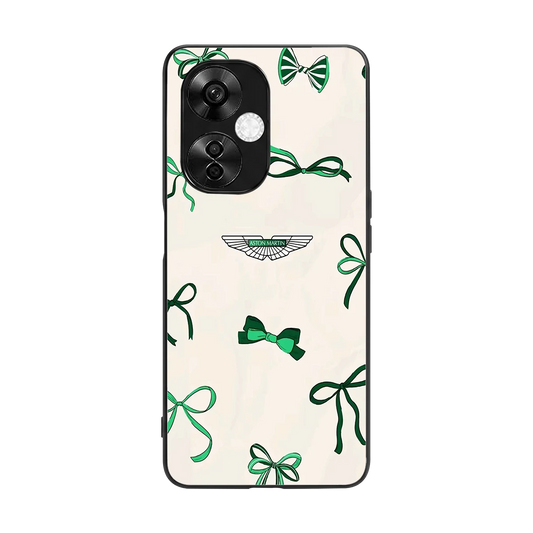 AM X Bows back phone cover | glass case for oneplus nord ce 3 lite