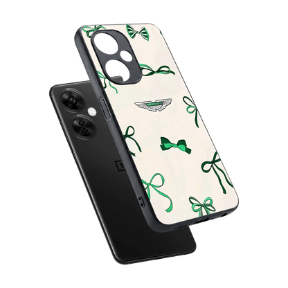 AM X Bows sleek oneplus nord ce 3 lite cover with tempered glass back and TPU edges