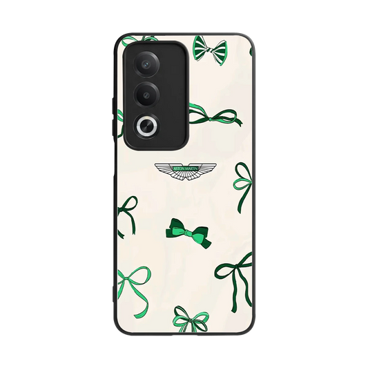 AM X Bows back phone cover | glass case for oppo a3 pro