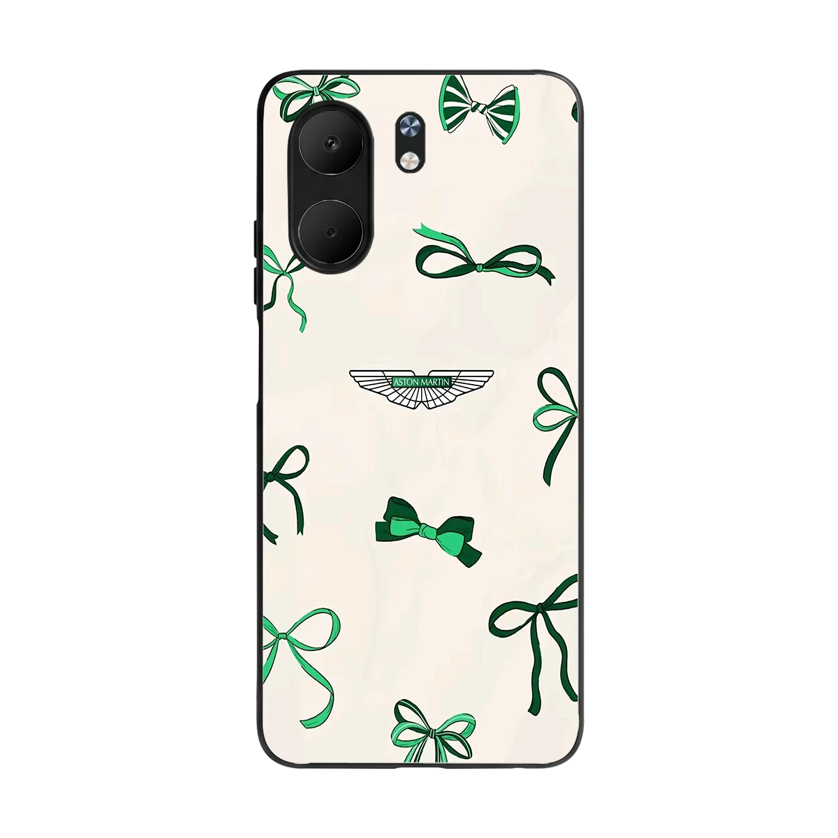 AM X Bows back phone cover | glass case for oppo a5x 5g