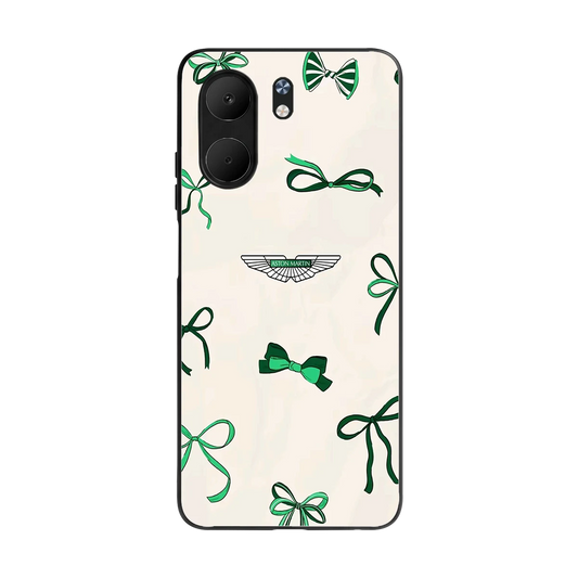 AM X Bows back phone cover | glass case for oppo a5x 5g