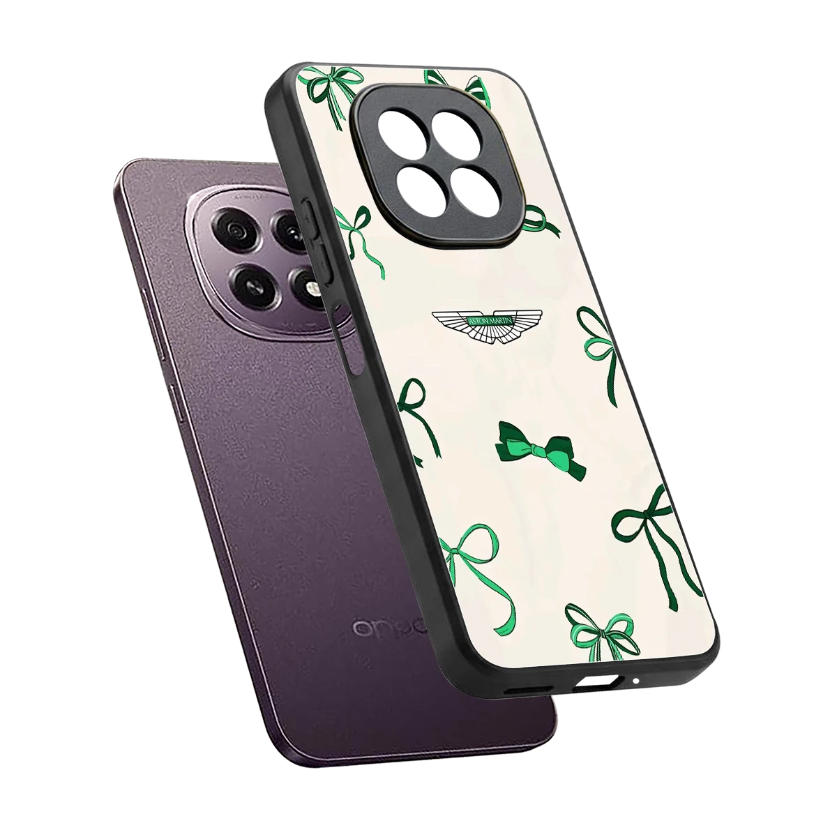 AM X Bows sleek oppo f29 5g cover with tempered glass back and TPU edges