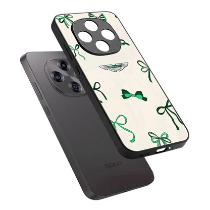 AM X Bows sleek oppo f31 pro 5g cover with tempered glass back and TPU edges