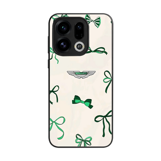 AM X Bows back phone cover | glass case for oppo find x9