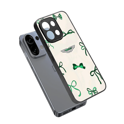 AM X Bows sleek oppo k13 5g cover with tempered glass back and TPU edges