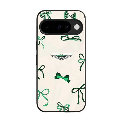 AM X Bows back phone cover | glass case for google pixel 10