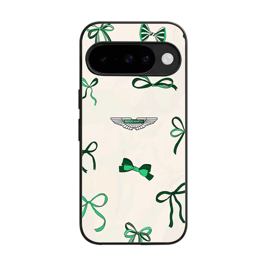 AM X Bows back phone cover | glass case for google pixel 10