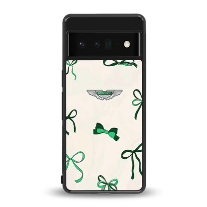 AM X Bows back phone cover | glass case for google pixel 6 pro