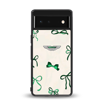 AM X Bows back phone cover | glass case for google pixel 6