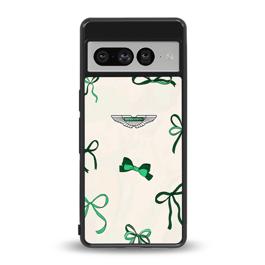 AM X Bows back phone cover | glass case for google pixel 7 pro