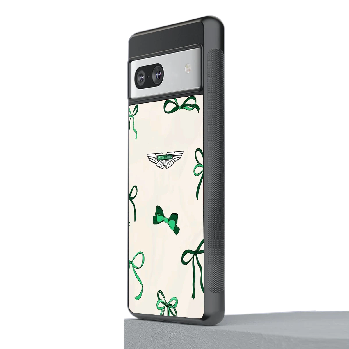 AM X Bows stylish phone case for google pixel 7 | glossy glass and slim fit