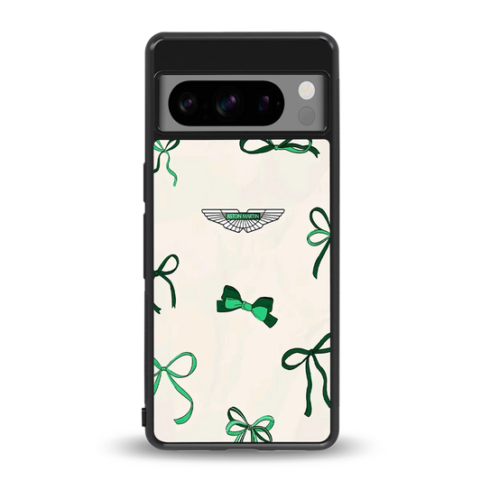 AM X Bows back phone cover | glass case for google pixel 8 pro