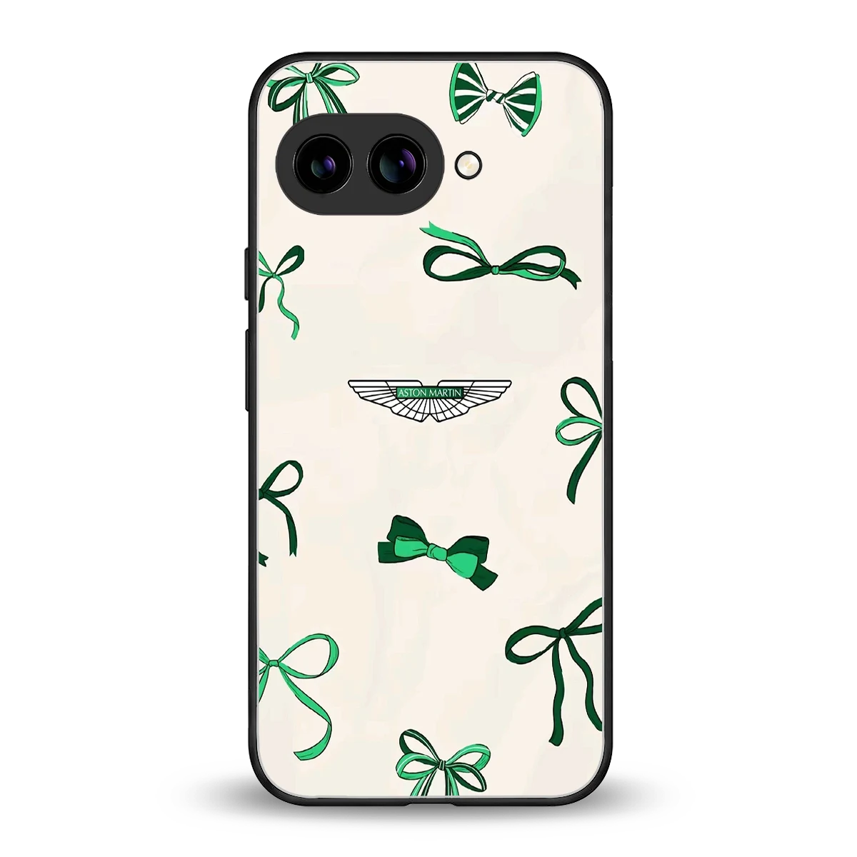 AM X Bows back phone cover | glass case for google pixel 10a