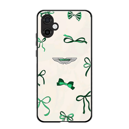 AM X Bows back phone cover | glass case for samsung galaxy a06 5g