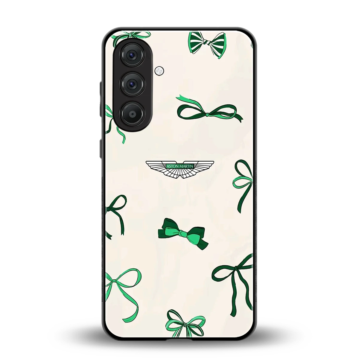 AM X Bows back phone cover | glass case for samsung galaxy a37 5g