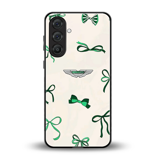 AM X Bows back phone cover | glass case for samsung galaxy f15 5g