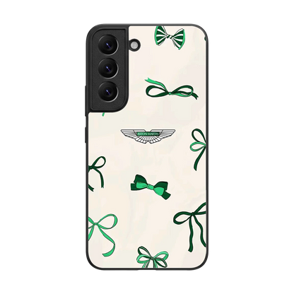 AM X Bows back phone cover | glass case for samsung galaxy s22