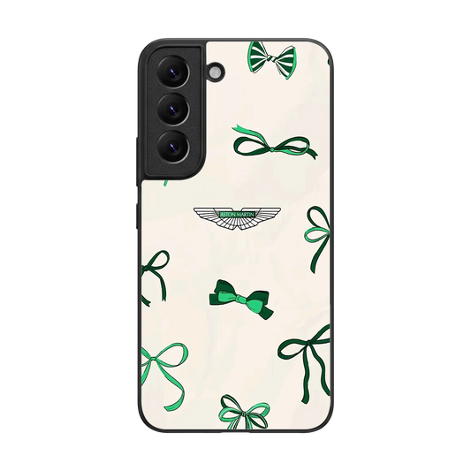 AM X Bows back phone cover | glass case for samsung galaxy s22
