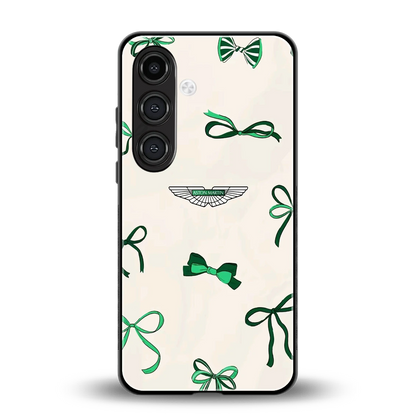 AM X Bows back phone cover | glass case for samsung galaxy s23 plus