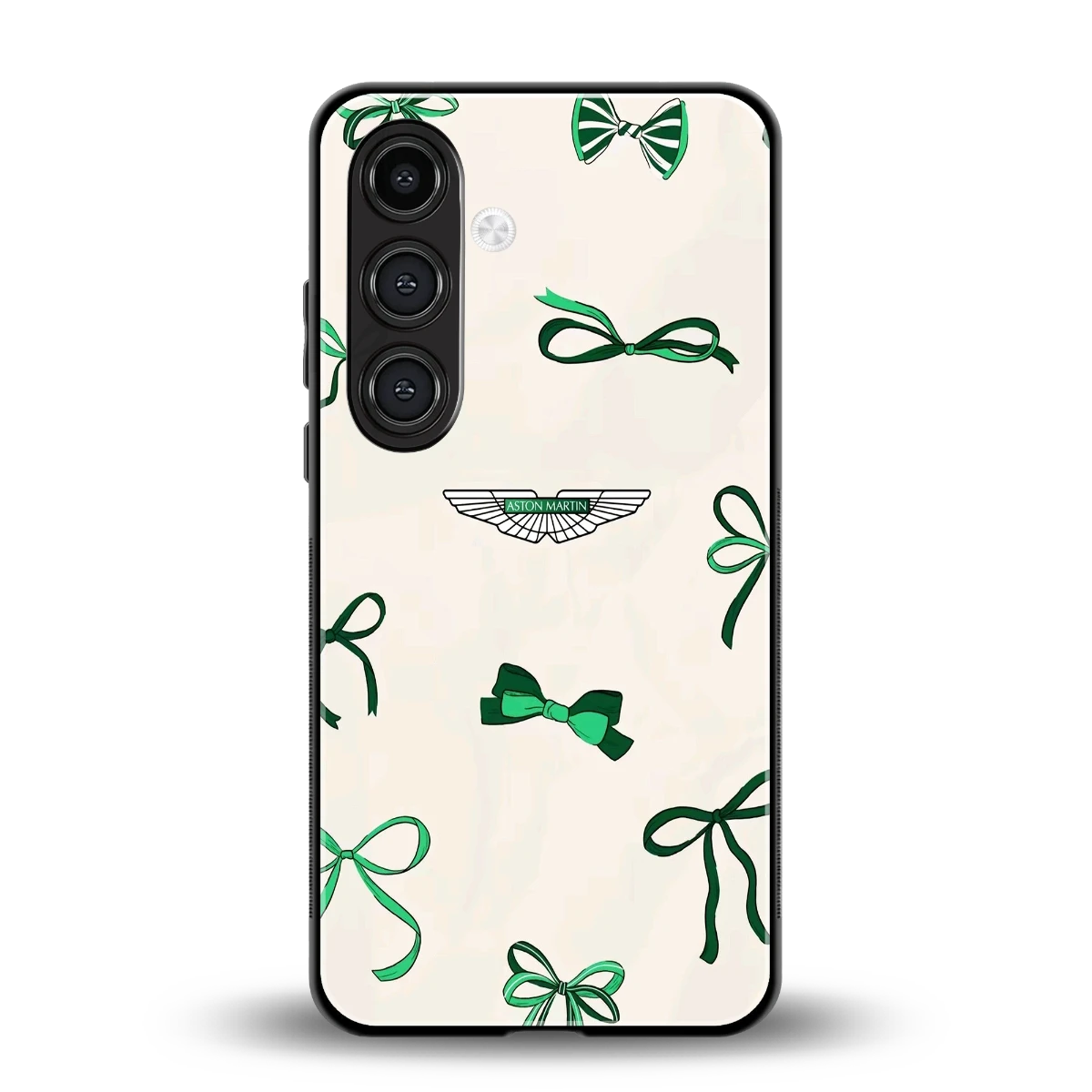 AM X Bows back phone cover | glass case for samsung galaxy s23 fe