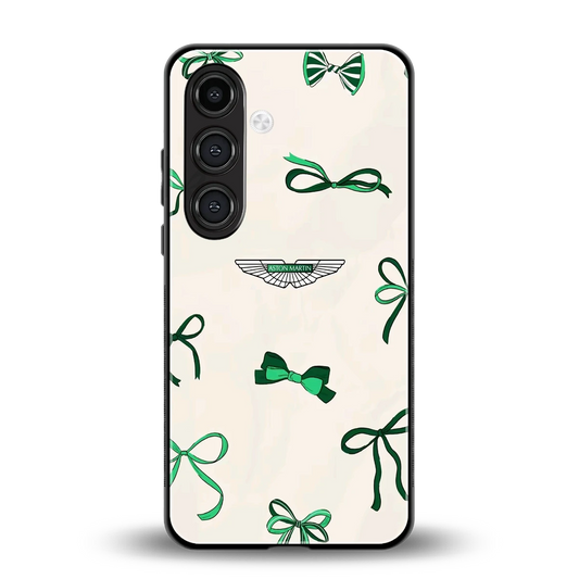 AM X Bows back phone cover | glass case for samsung galaxy s23 fe