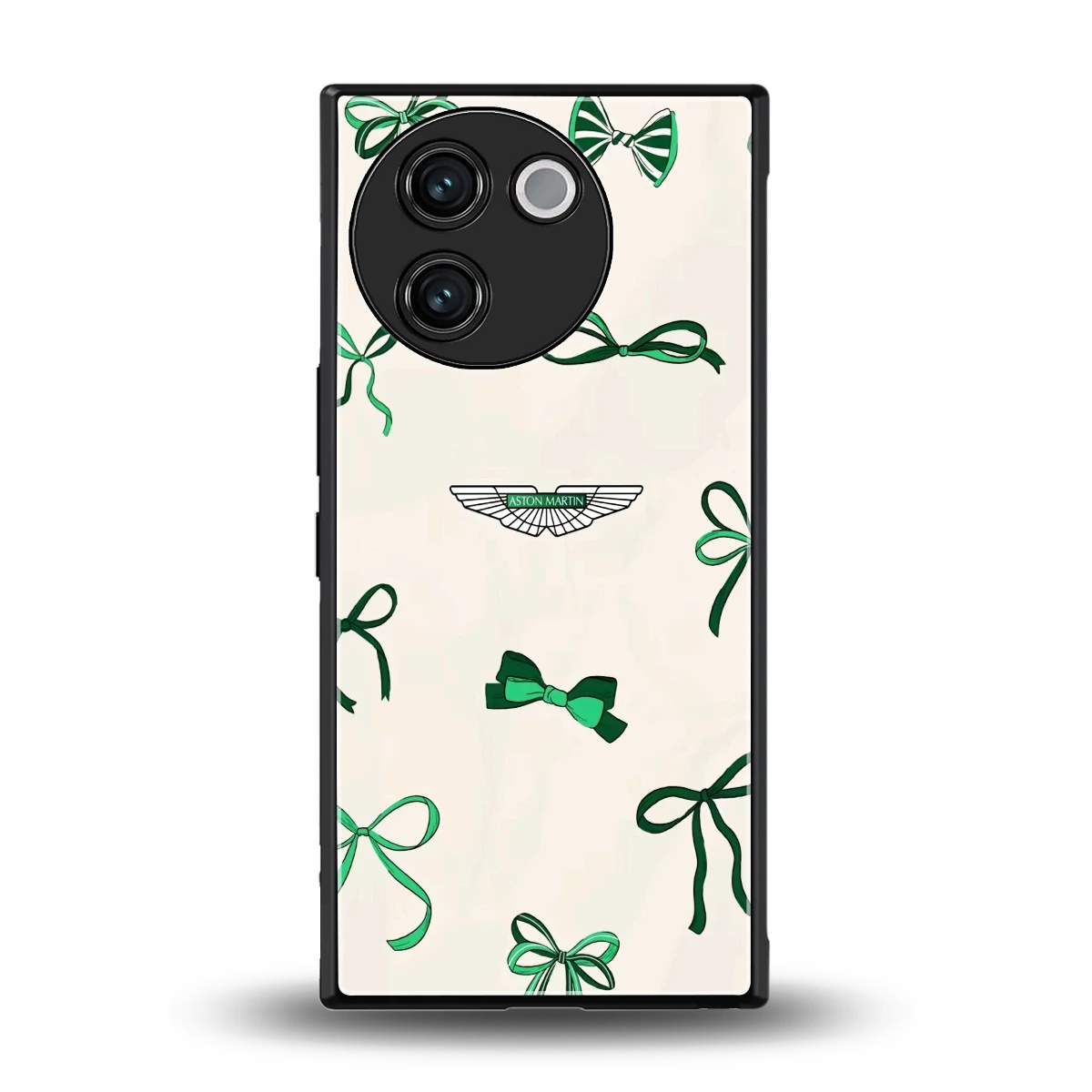 AM X Bows back phone cover | glass case for vivo v30e