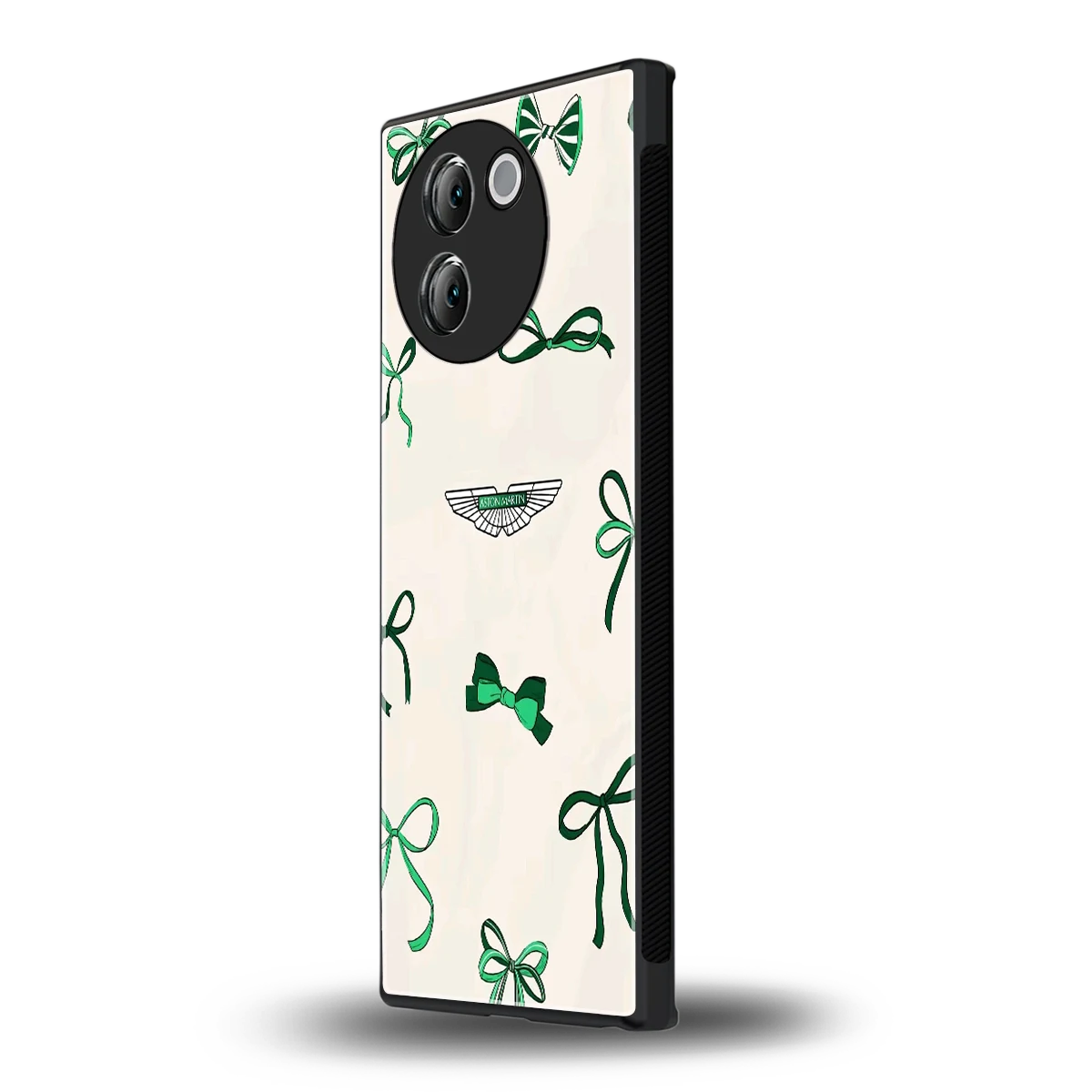 AM X Bows vivo v30e mobile cover | shockproof glass phone case