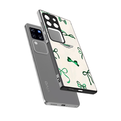 AM X Bows sleekvivo v30 pro cover with tempered glass back and TPU edges