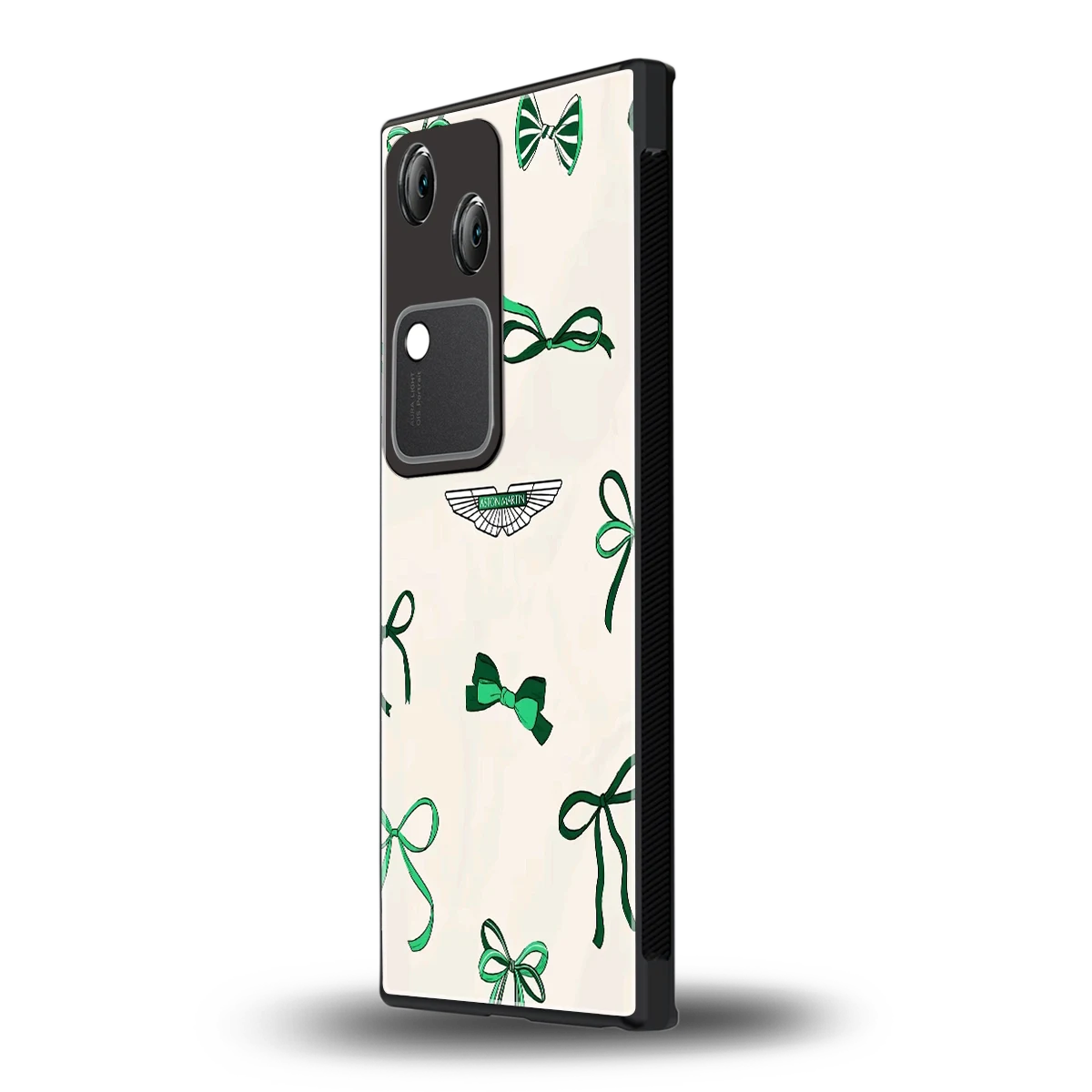 AM X Bows vivo v30 mobile cover | shockproof glass phone case