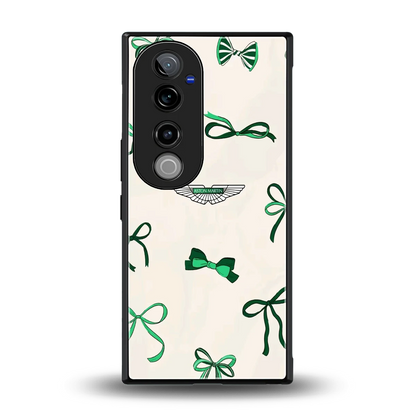 AM X Bows back phone cover | glass case for vivo v40 pro