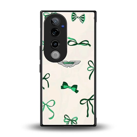 AM X Bows back phone cover | glass case for vivo v40 pro