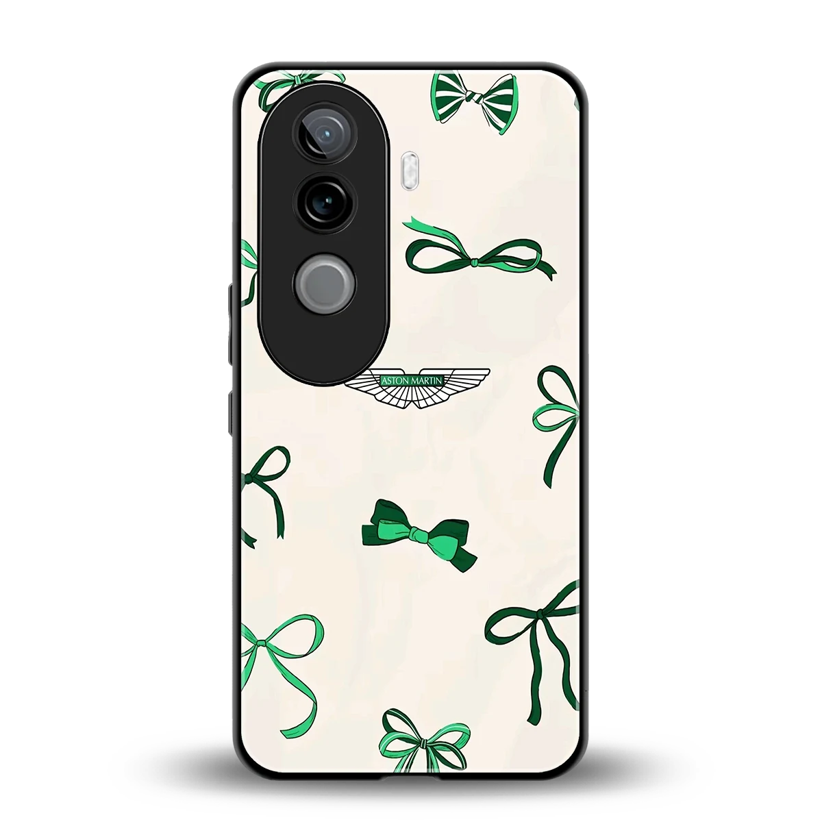 AM X Bows back phone cover | glass case for vivo v40e