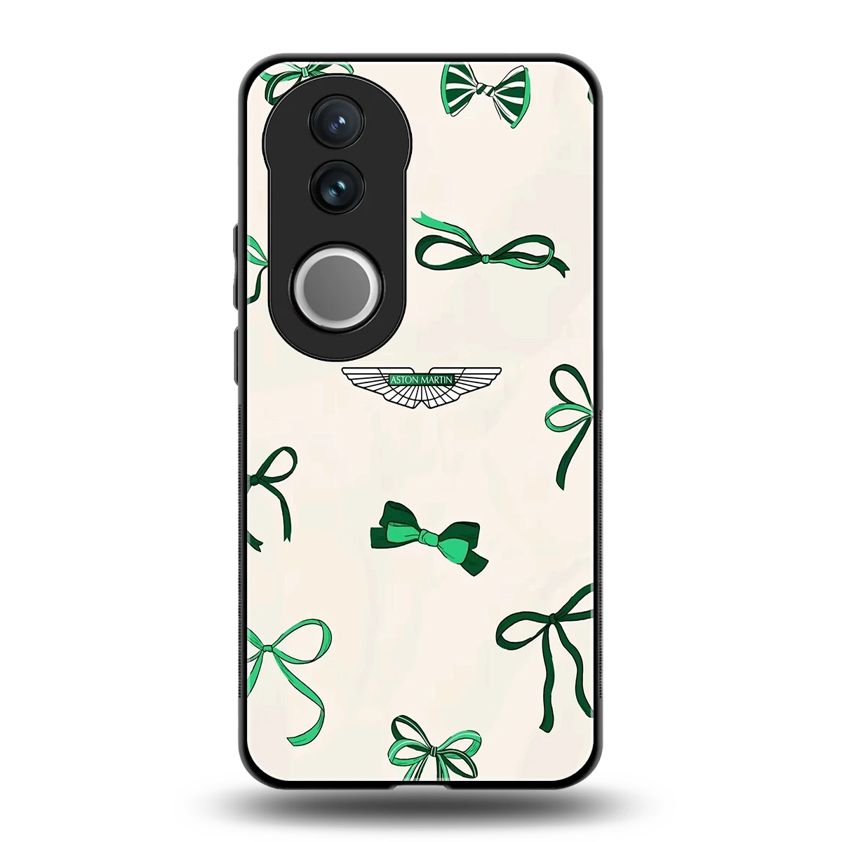 AM X Bows back phone cover | glass case for vivo v50